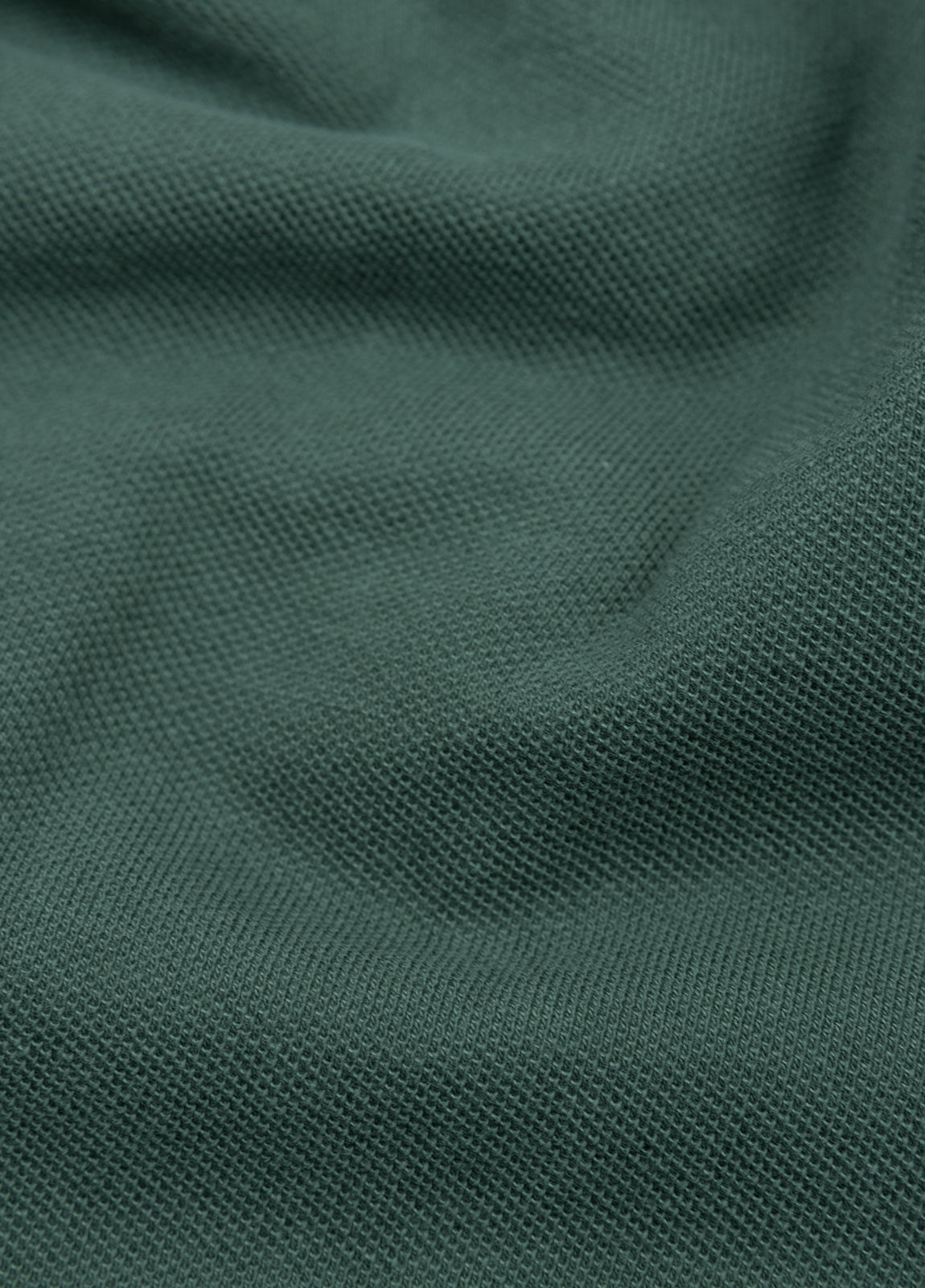 Polo manga larga piqué verde