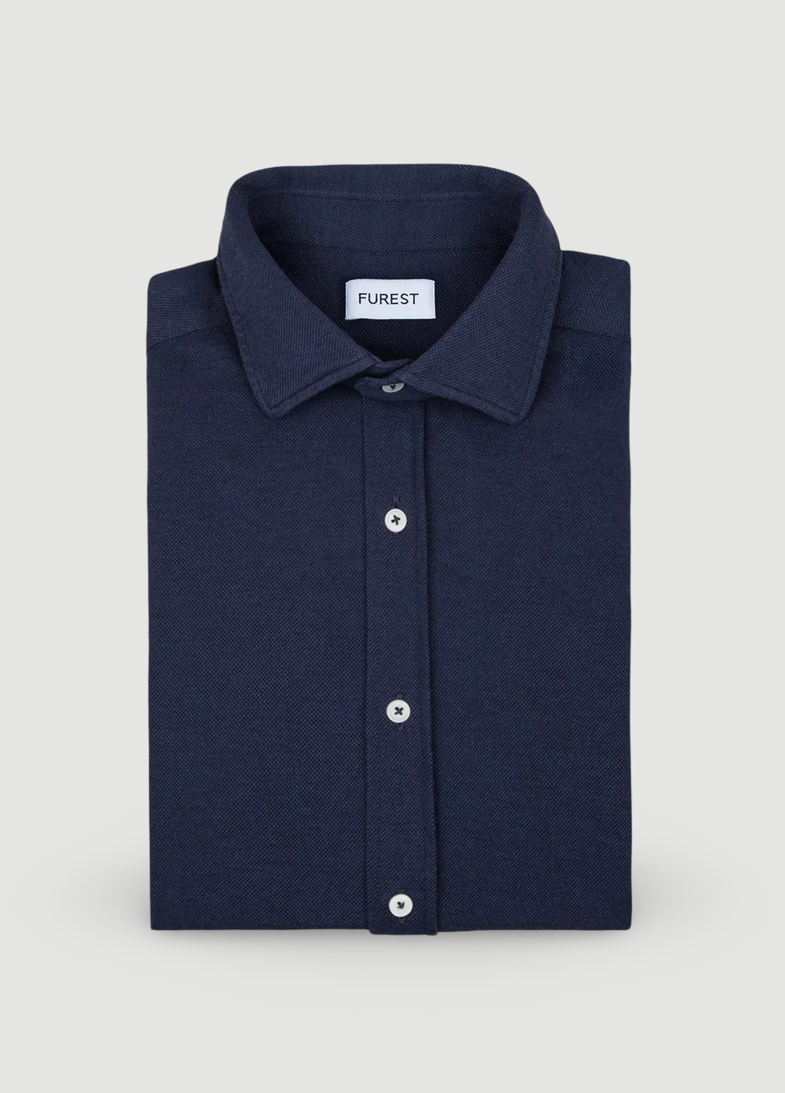 Navy pique sport shirt