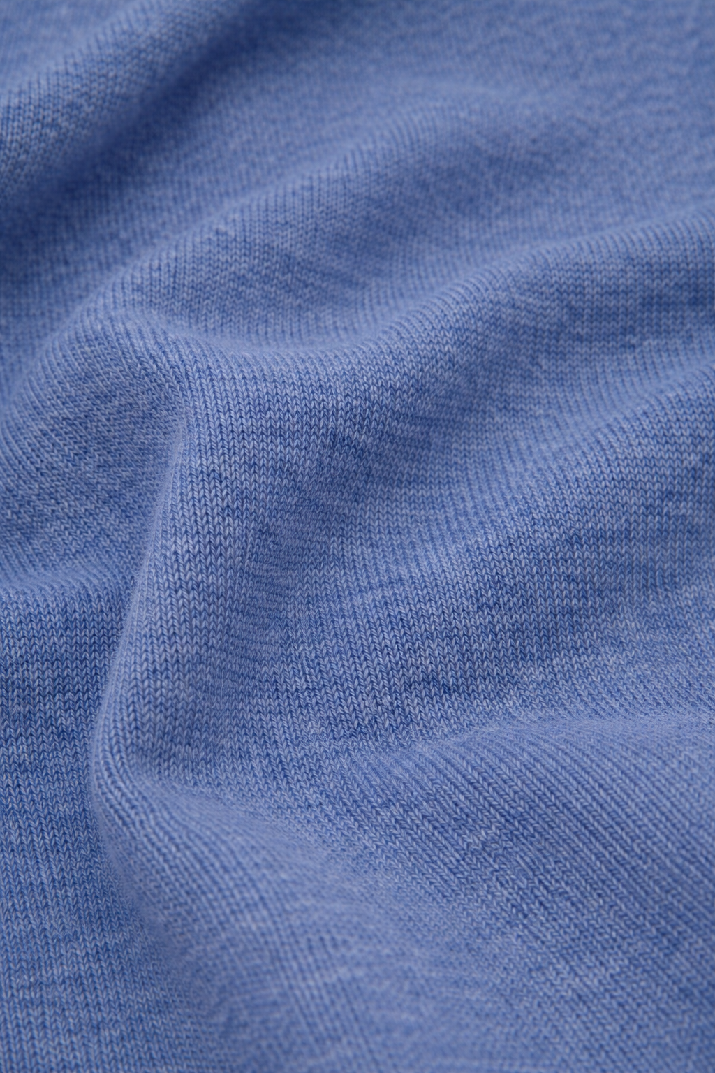 Jersey cuello redondo lana azul