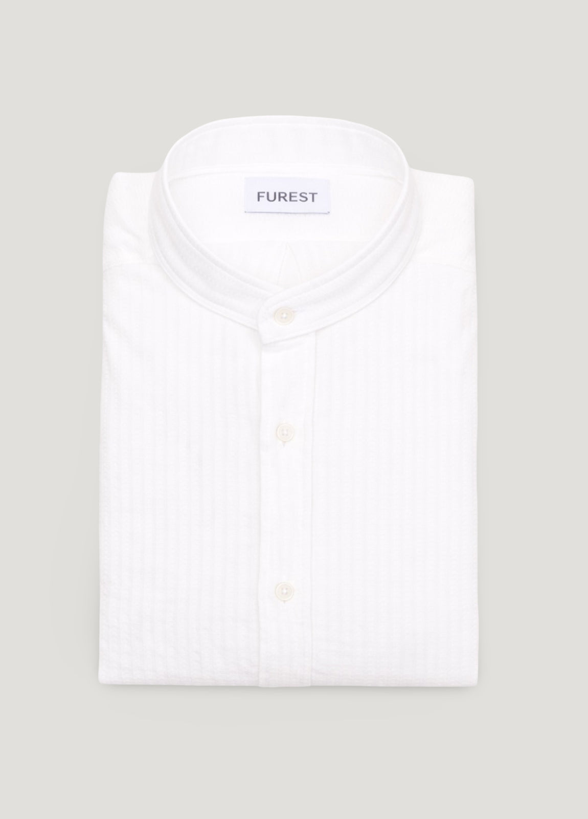 Off-white grandad collar shirt
