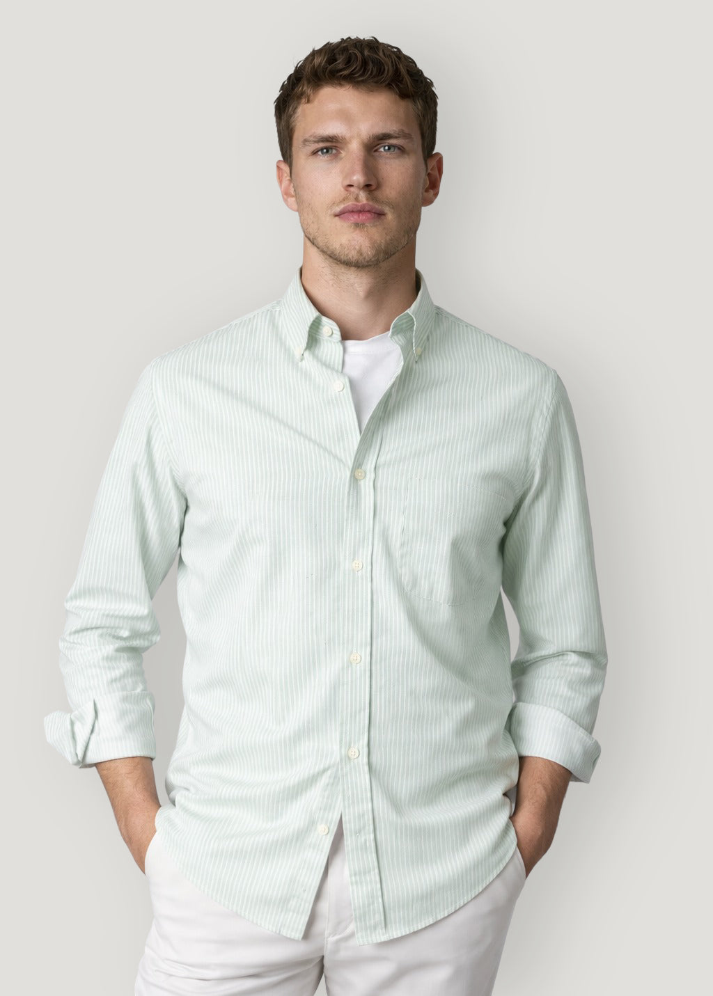 Camisa oxford raya verde