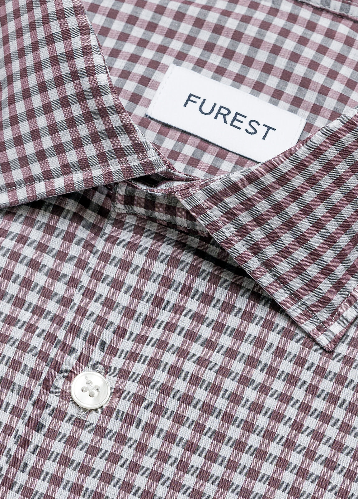 Camisa sport cuadros granates