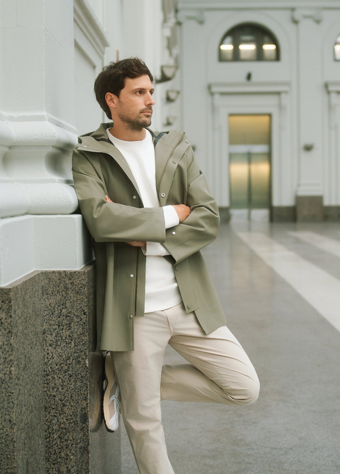 Raincoat kaki