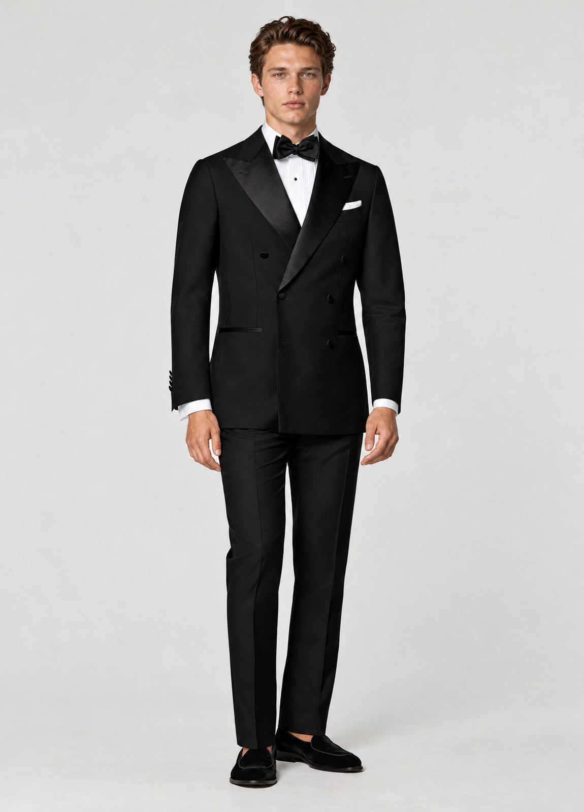 Esmoquin Oxford Tailored Fit cruzado negro