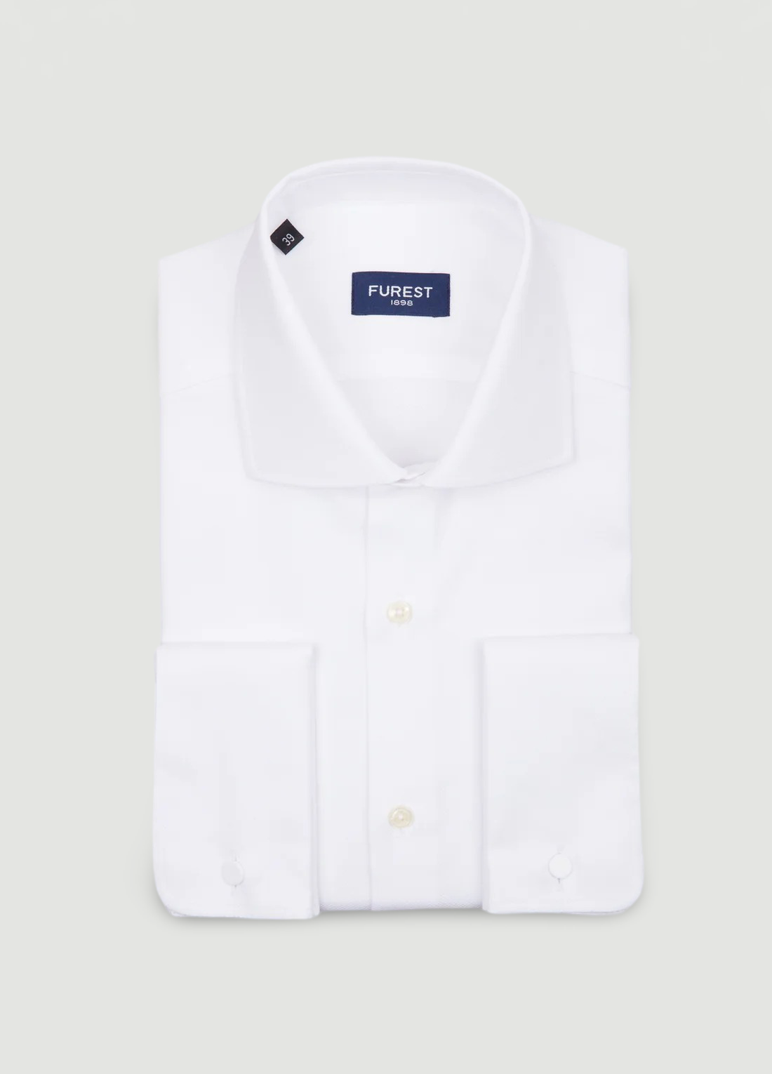 Camisa vestir puño doble blanco
