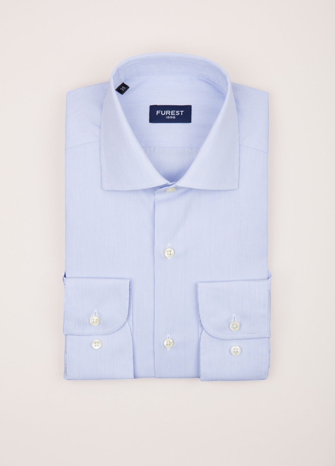 Camisa vestir rayas celeste