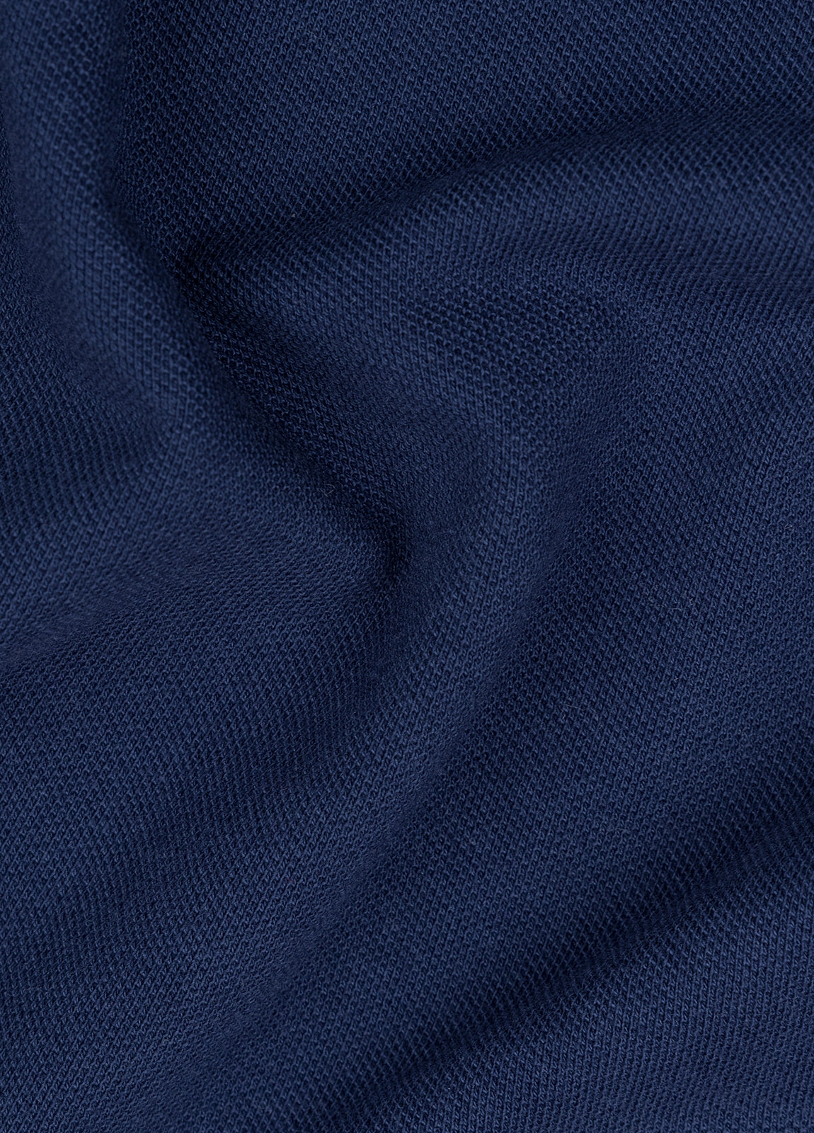 Polo manga larga piqué azul