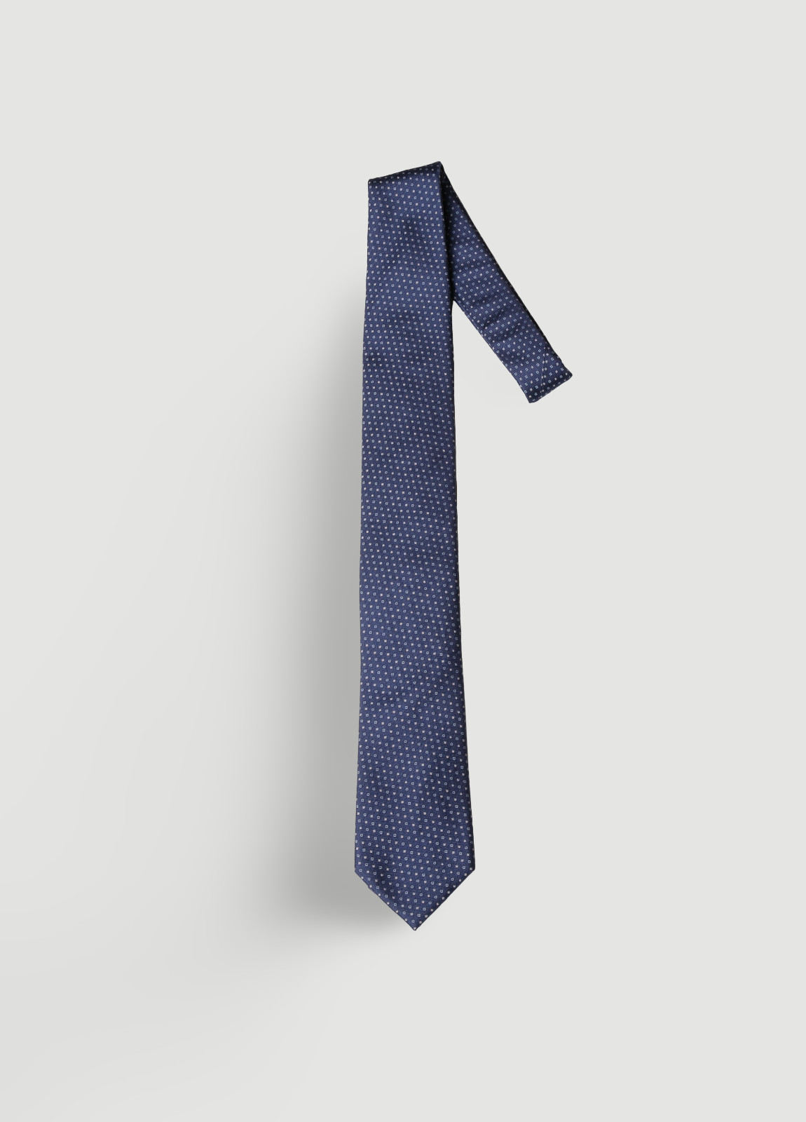 Corbata vestir microdibujo azul