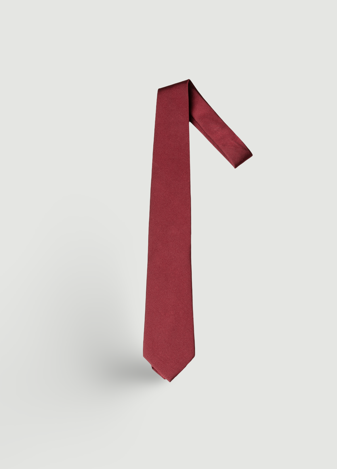 Corbata vestir lisa granate