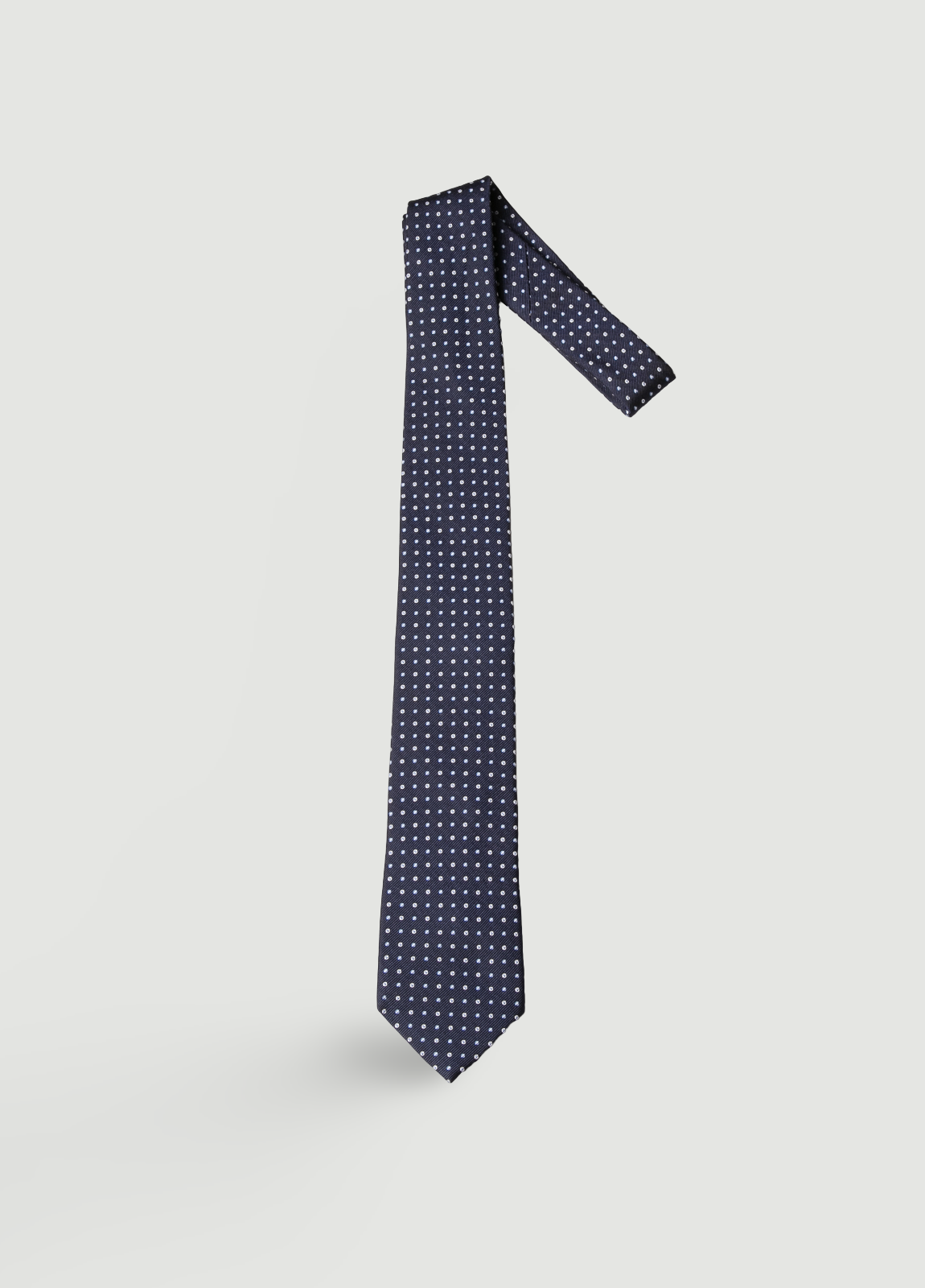 Corbata vestir topitos azul