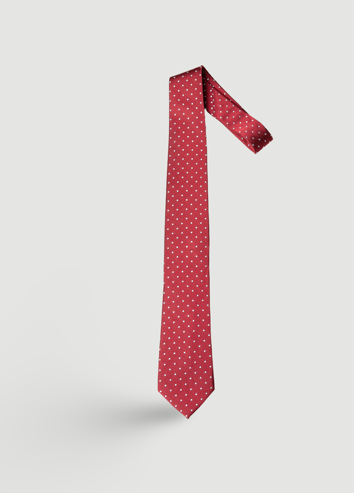 Corbata vestir topitos granate