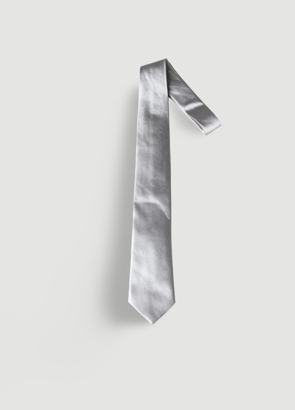 Corbata vestir lisa gris