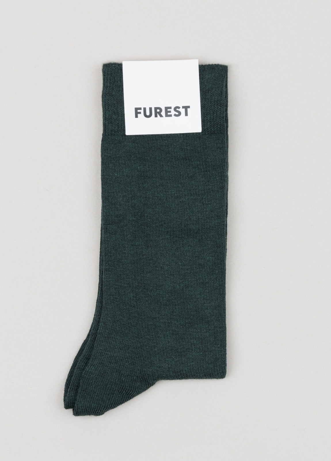 Calcetín corto liso verde