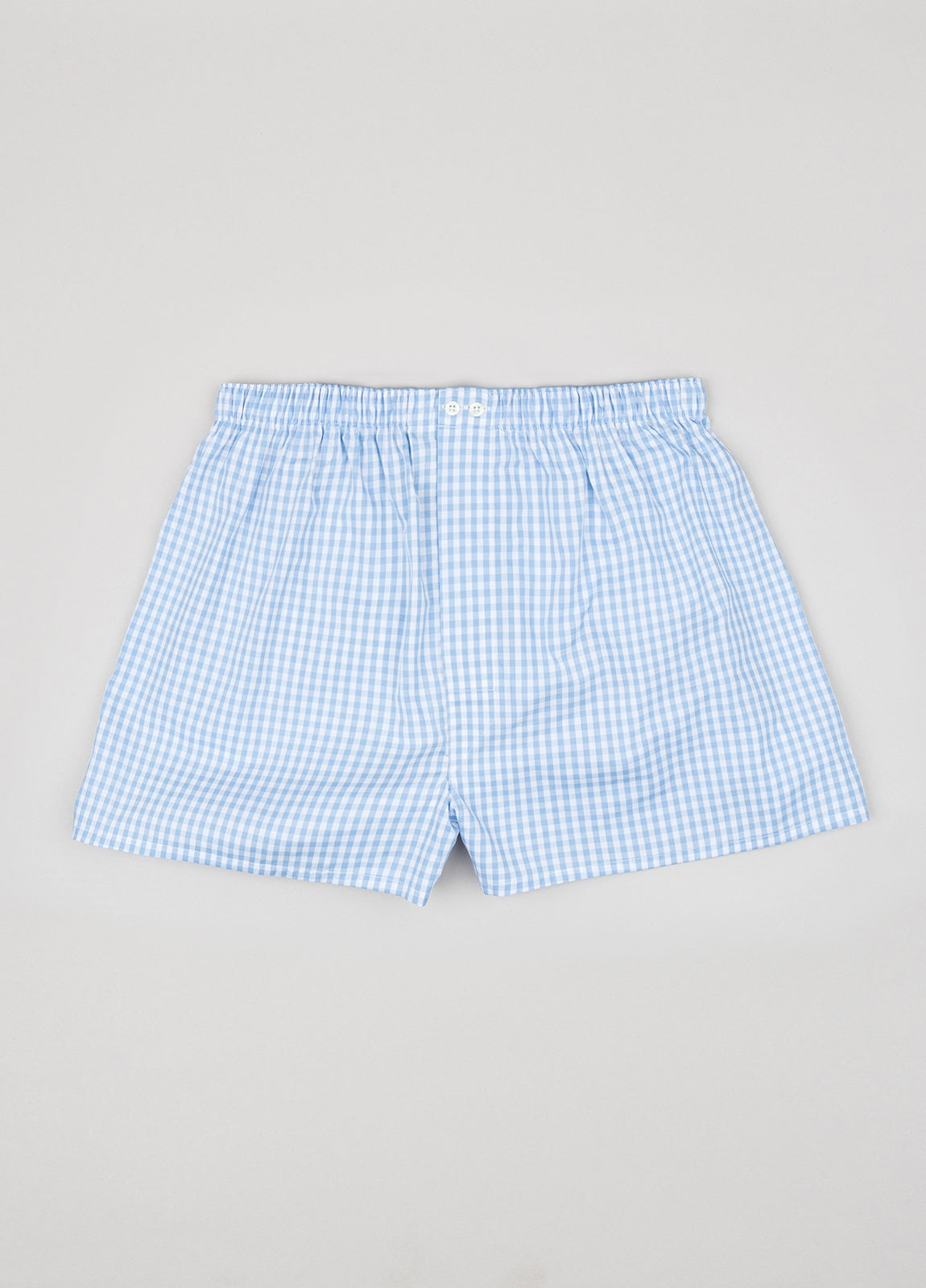 Boxer shorts in light blue gingham