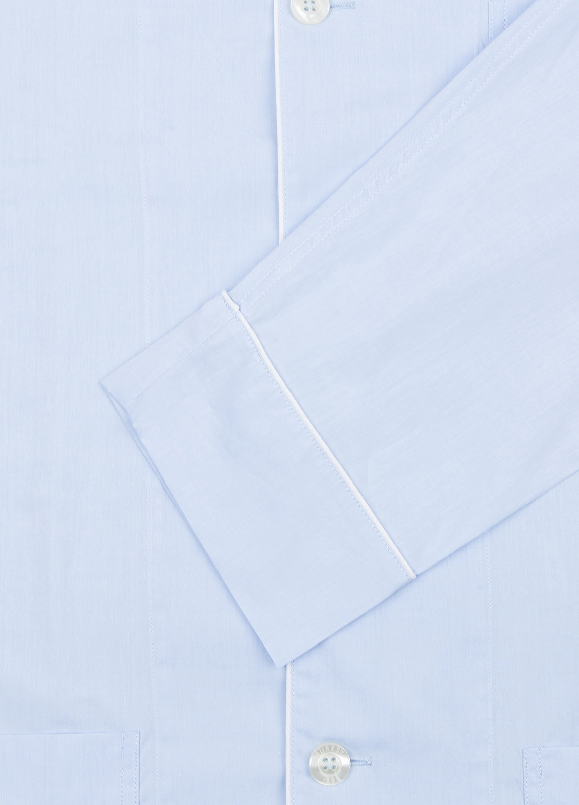 Long plain light blue pajamas with pillowcase included