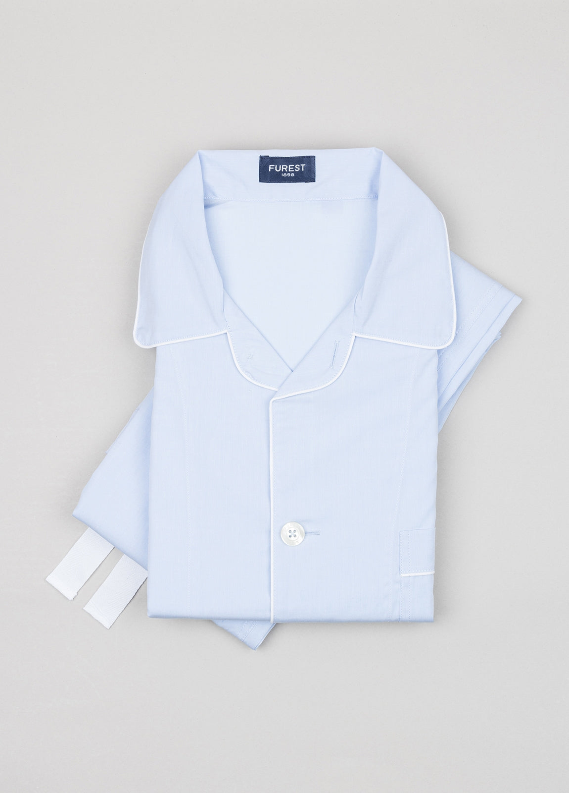 Long plain light blue pajamas with pillowcase included