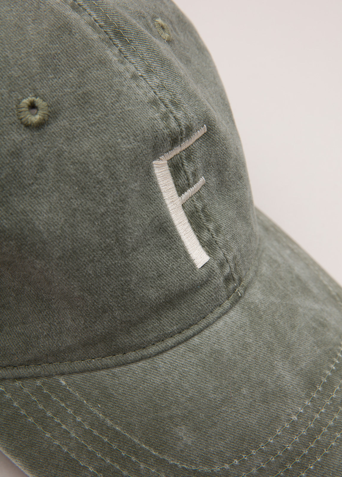 Khaki micro corduroy cap