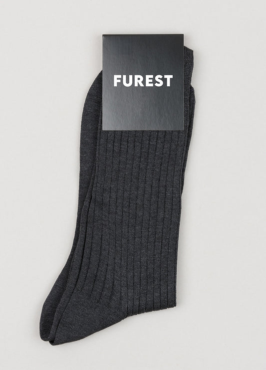 Calcetín corto gris hilo de Escocia