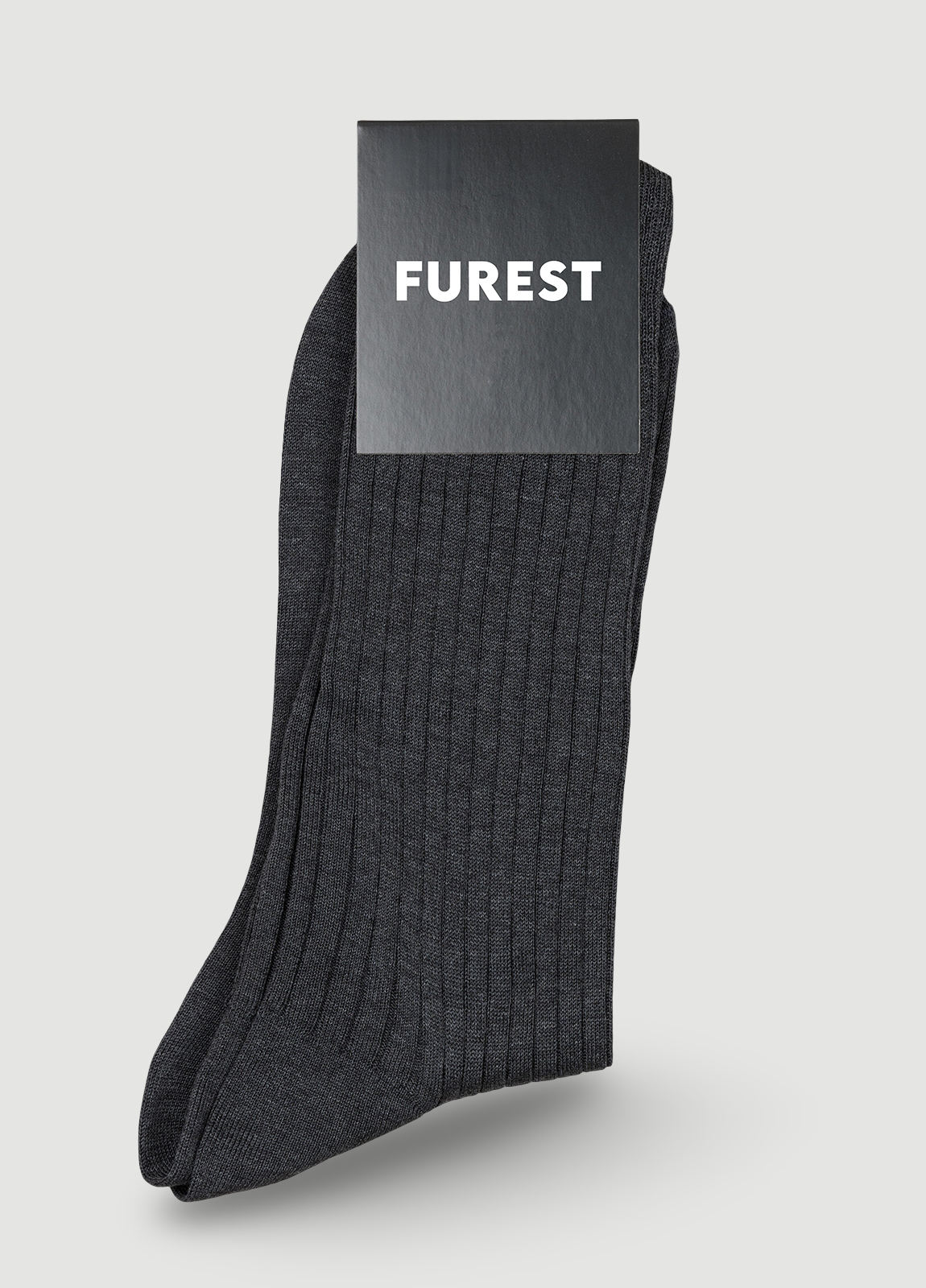 Calcetín corto gris hilo de Escocia