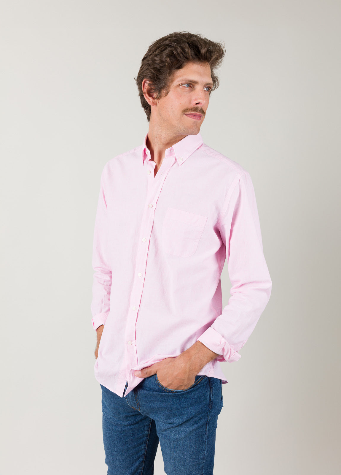 Camisa sport rosa
