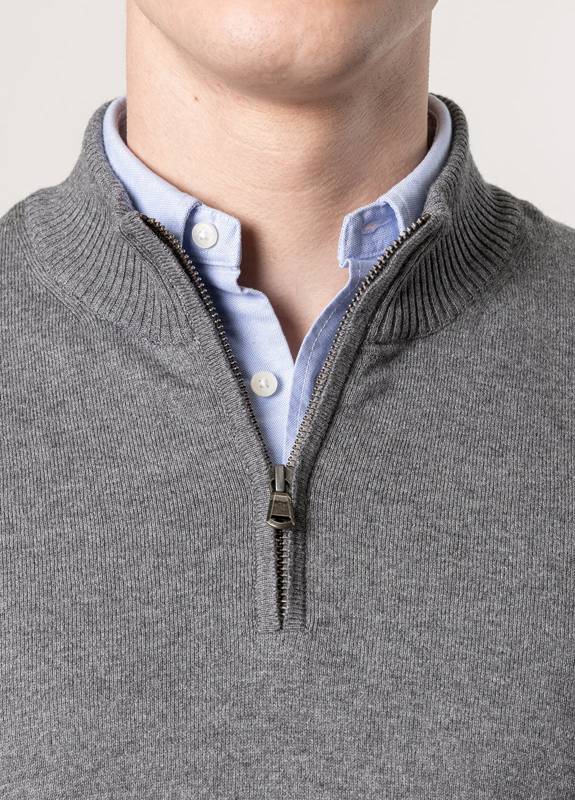 Jersey cuello perkins gris
