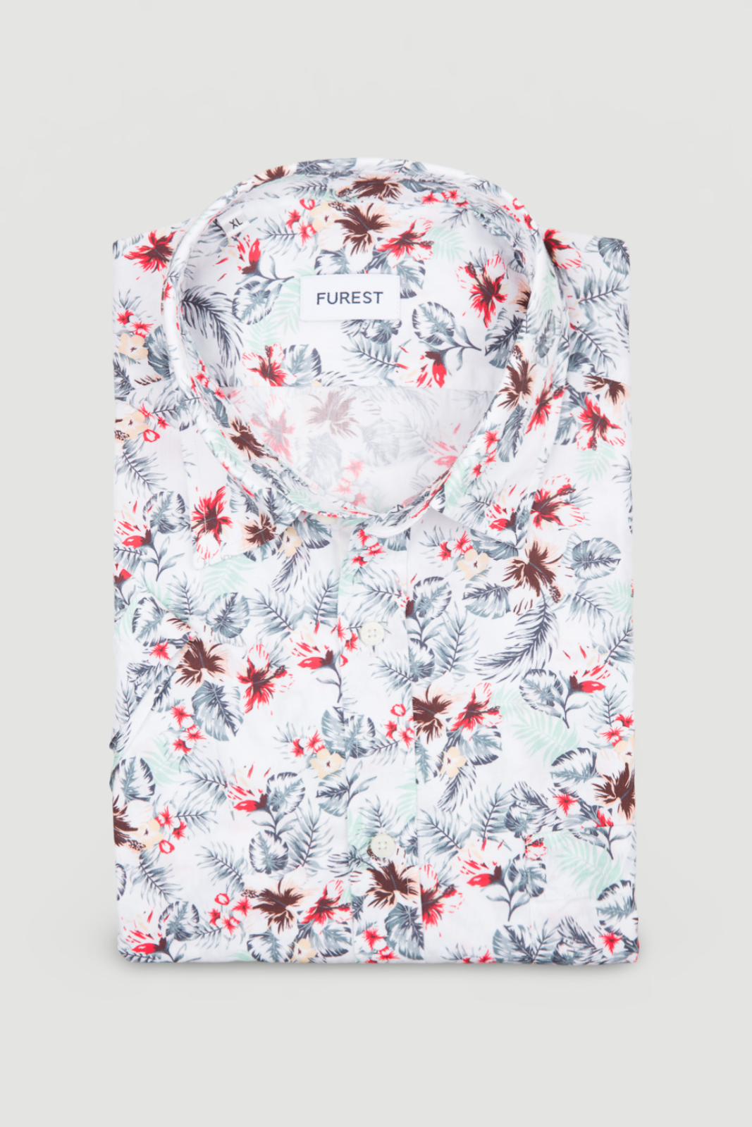 Camisa sport manga corta dibujo floral