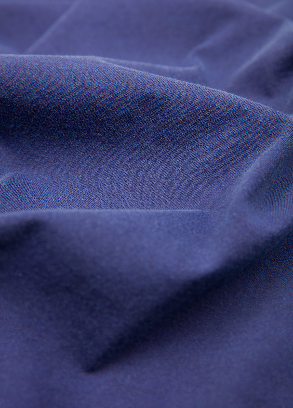 Plain ink blue short-sleeved polo shirt