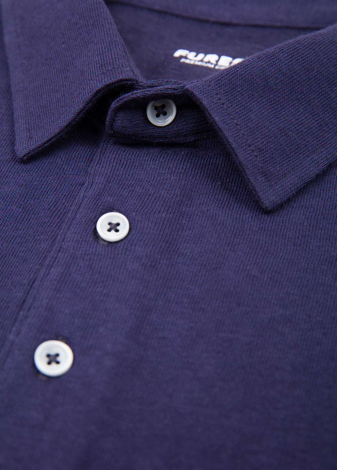 Polo manga corta liso azul