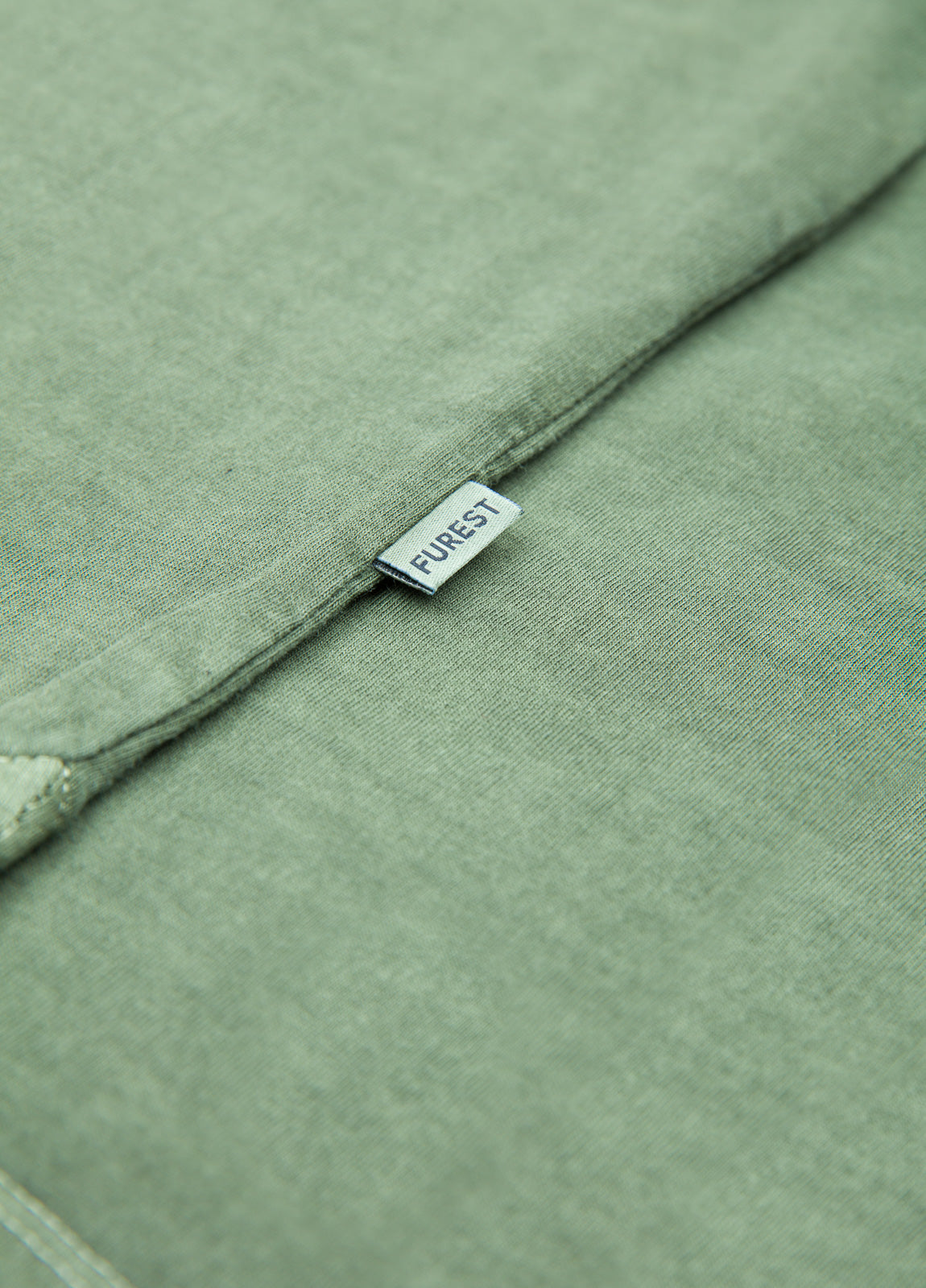 Plain khaki long-sleeved polo shirt