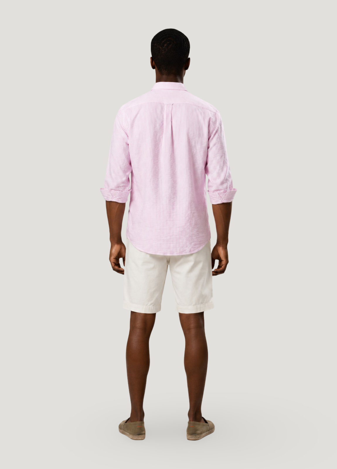 Raw cotton Bermuda shorts