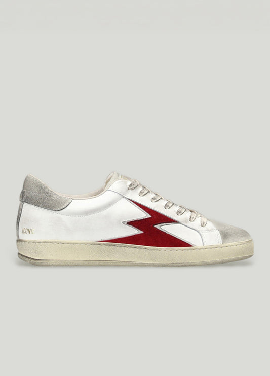 Calzado sport blanca y roja