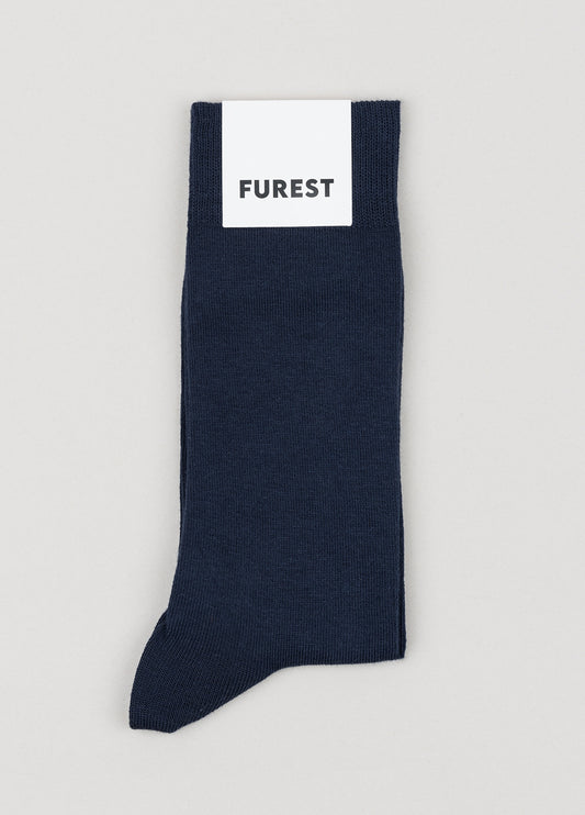 Calcetín corto liso marino