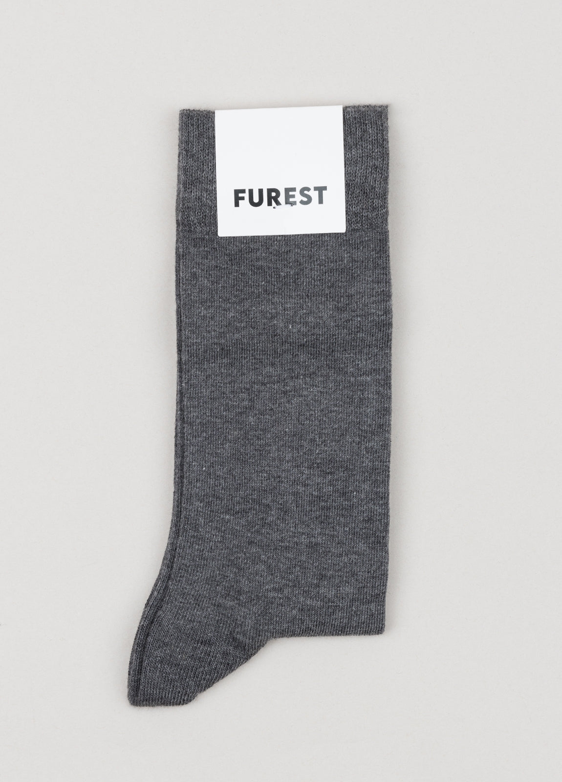 Calcetín corto liso gris