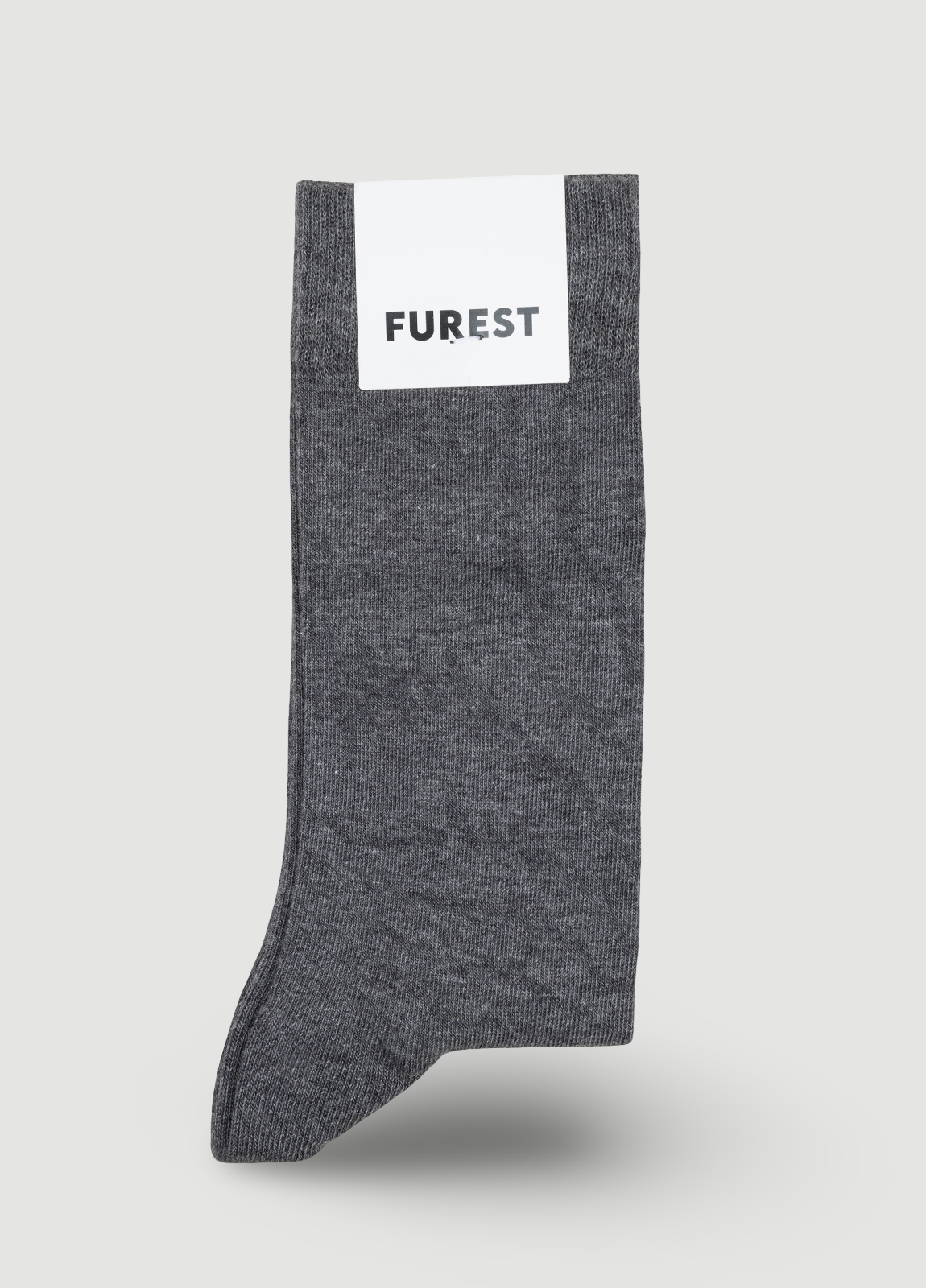 Calcetín corto liso gris