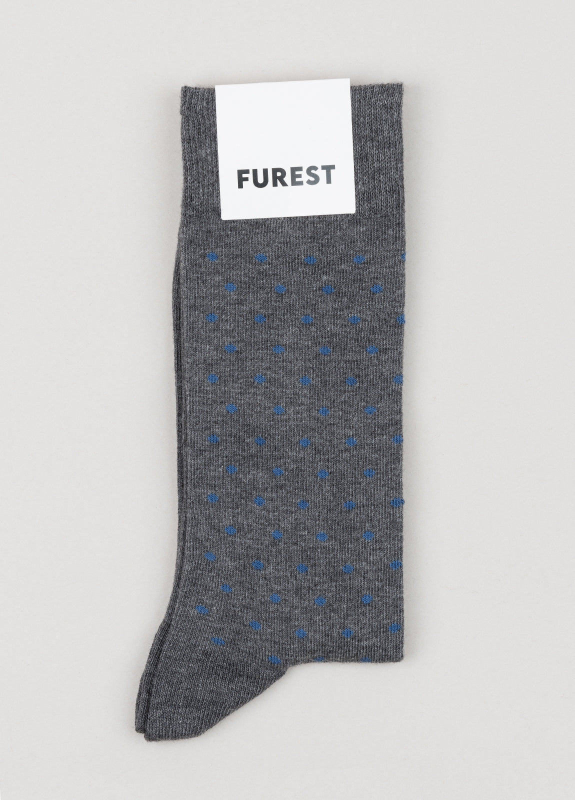 Calcetín corto marino topos gris