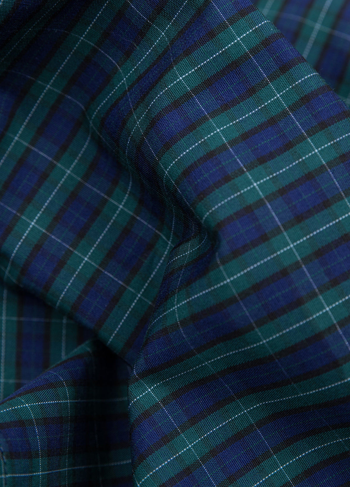 Green and blue checkered boxer shorts