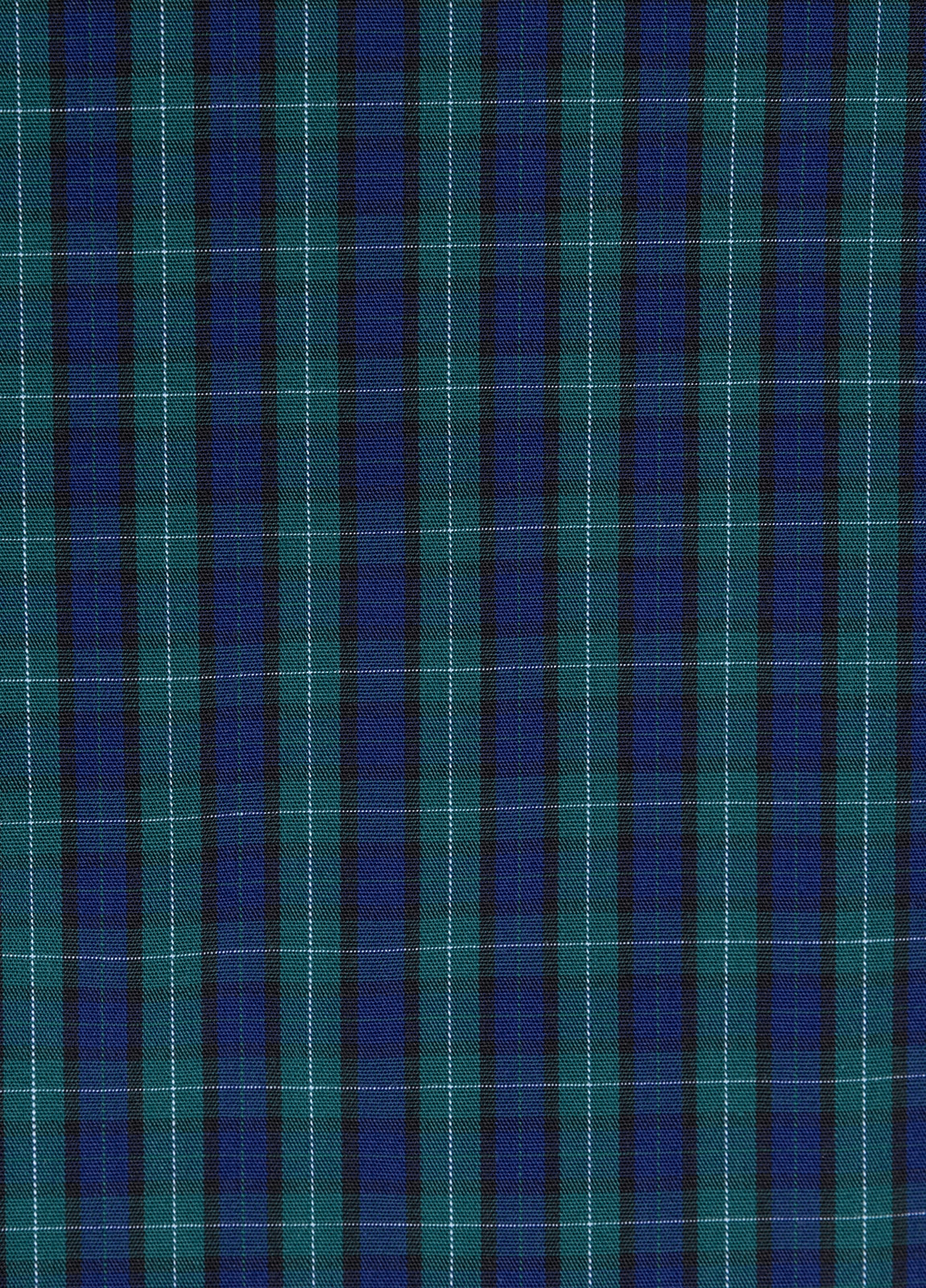 Green and blue checkered boxer shorts