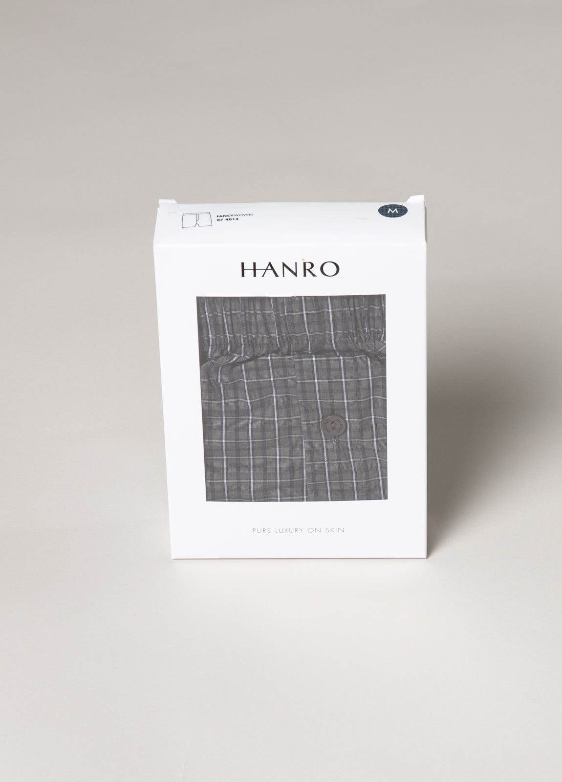 Boxer cuadros gris oscuro