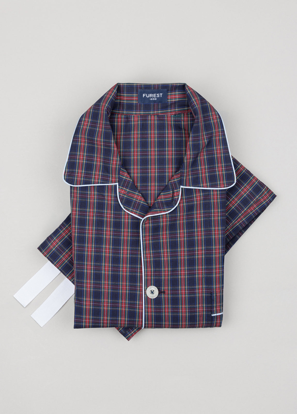 Long checked pajamas with cover included