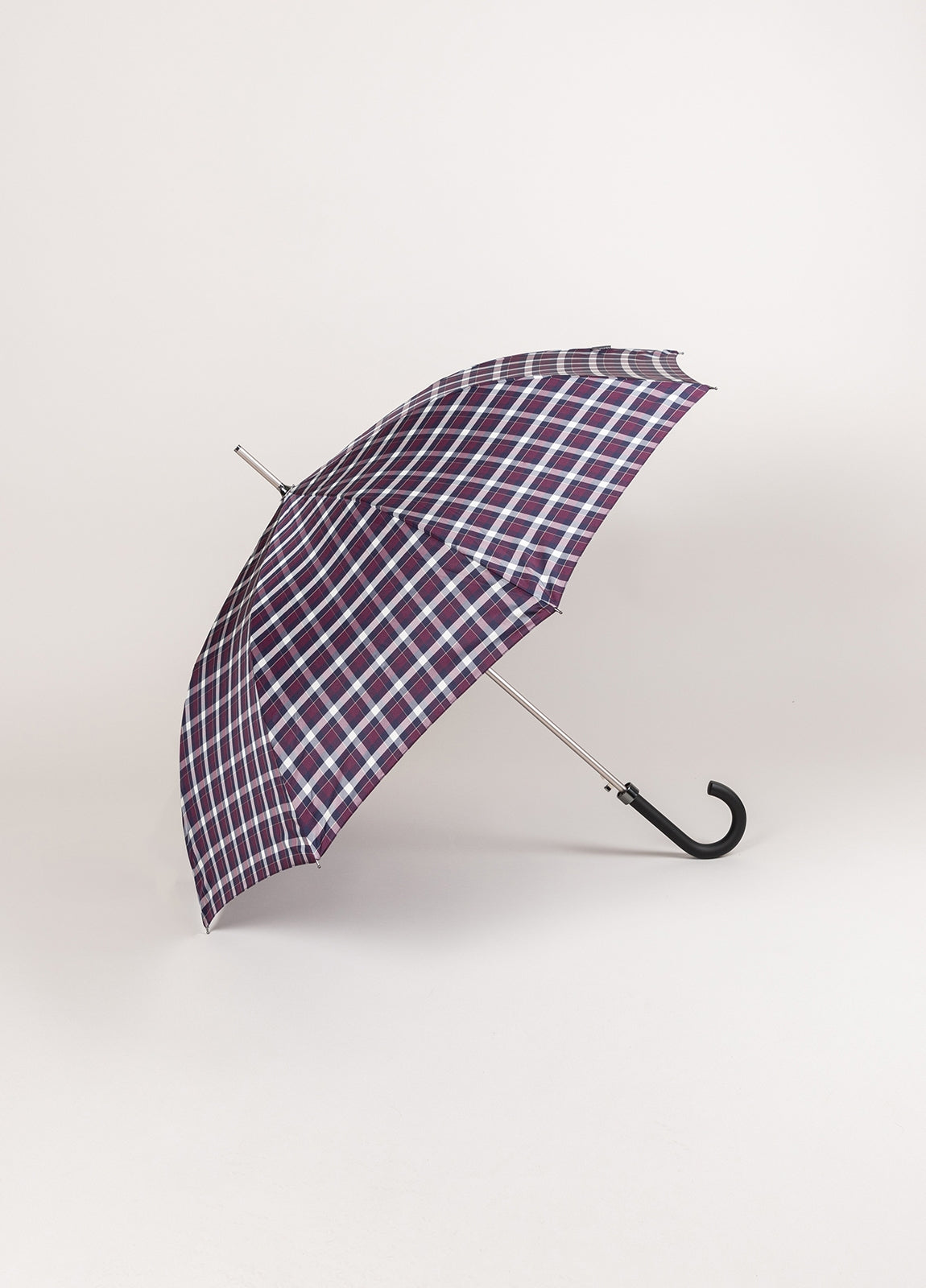 Purple checkered umbrella