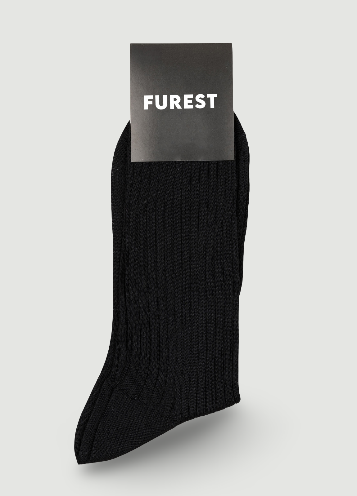 Calcetín corto negro hilo de Escocia