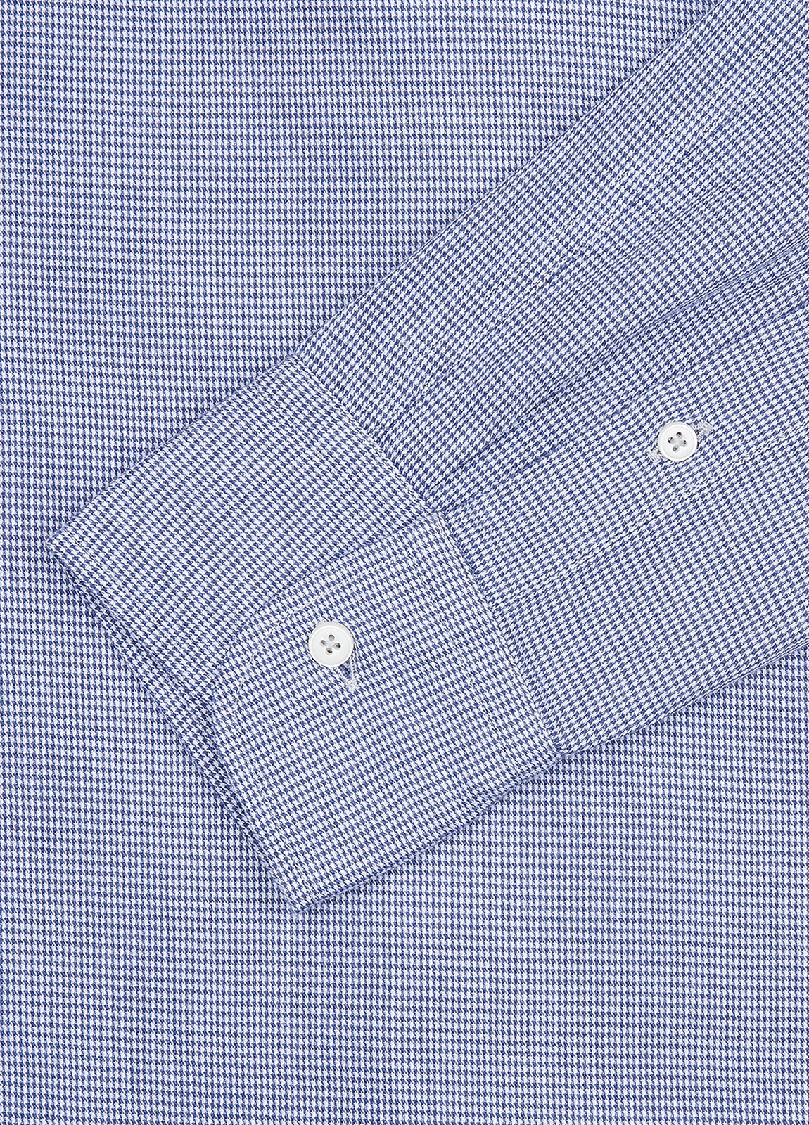 Blue houndstooth sport shirt