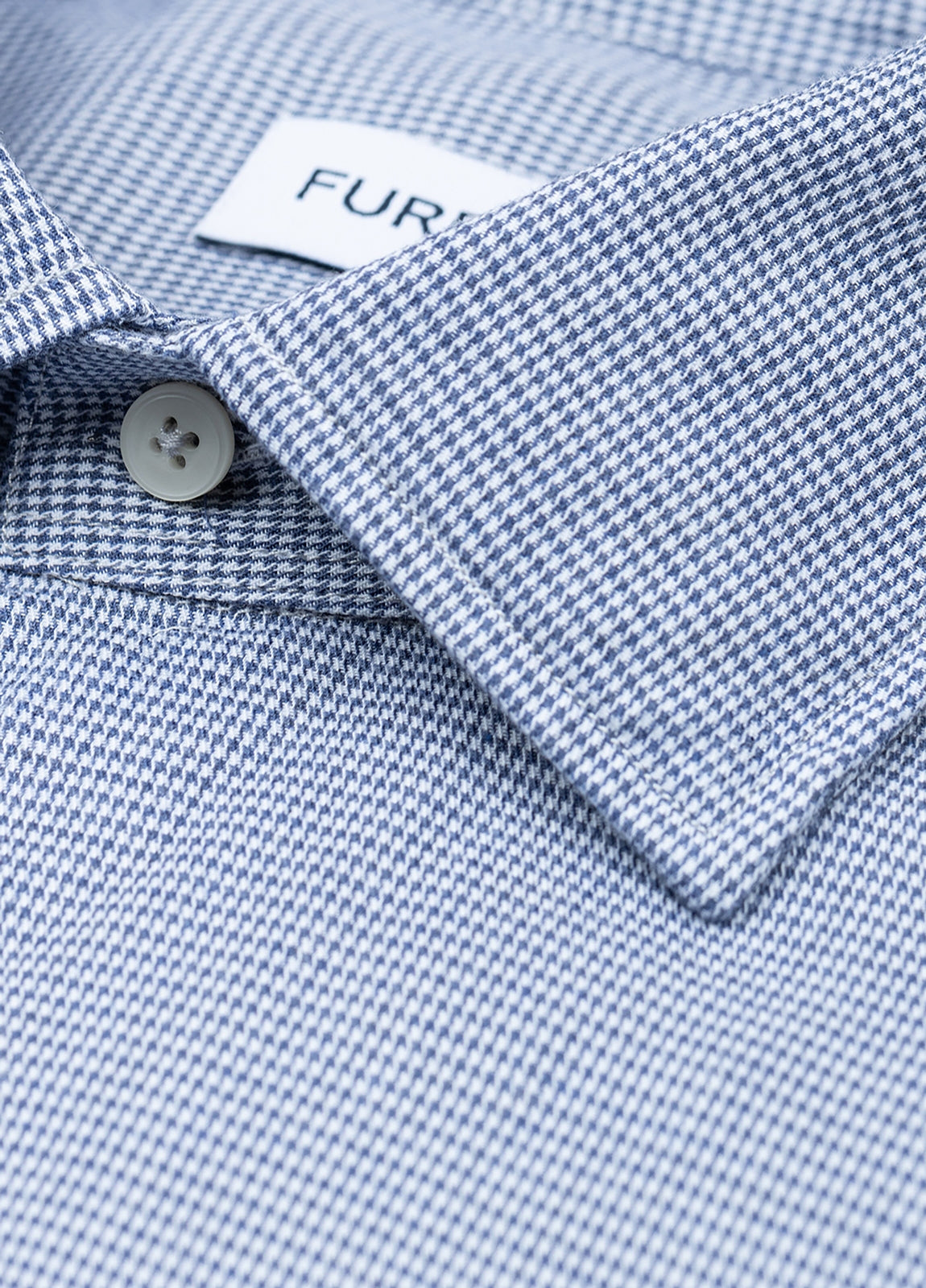 Blue houndstooth sport shirt