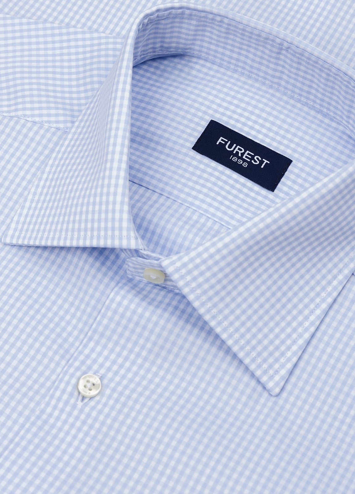 Camisa vestir cuadrito celeste