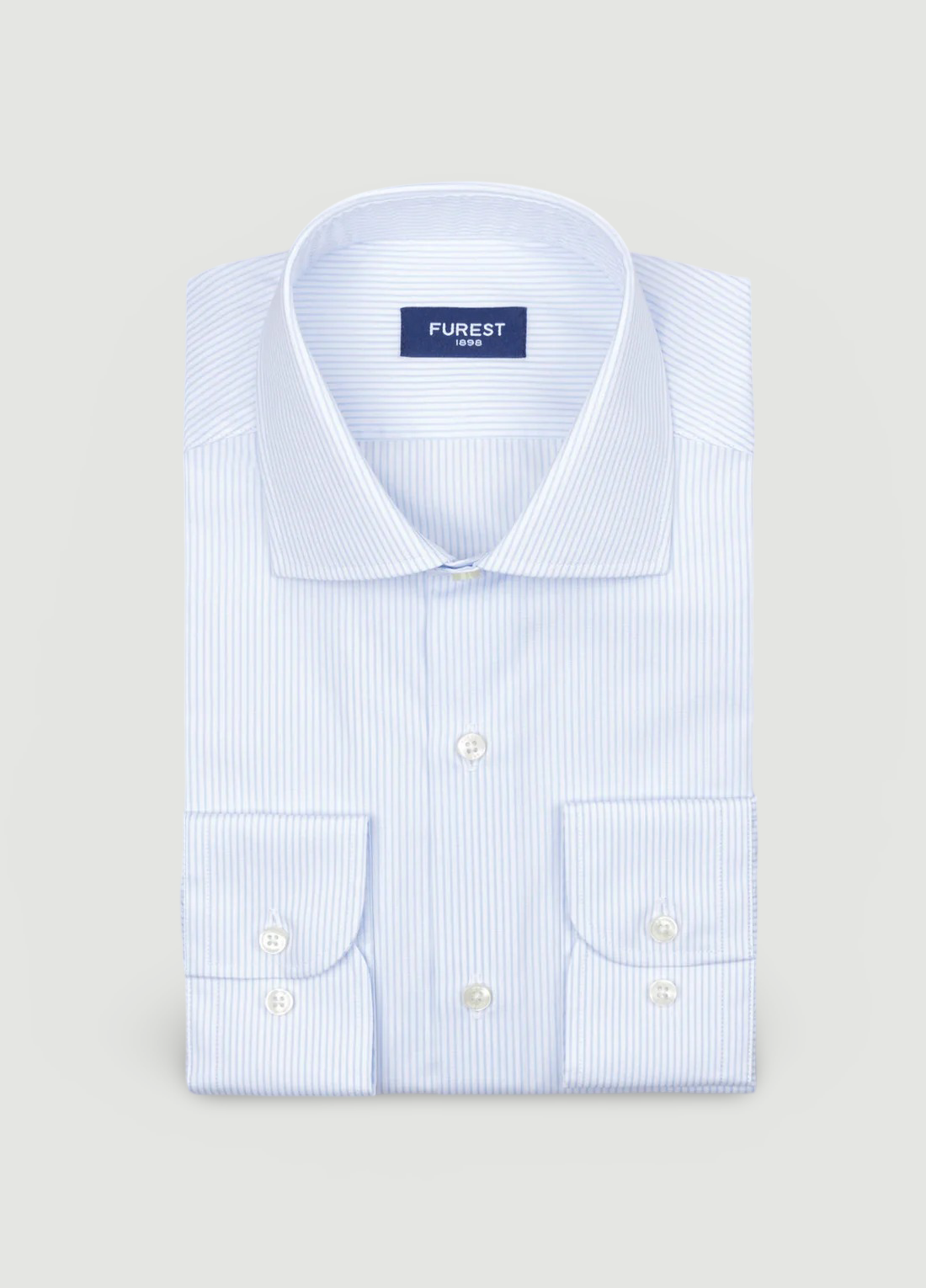 Camisa vestir raya celeste