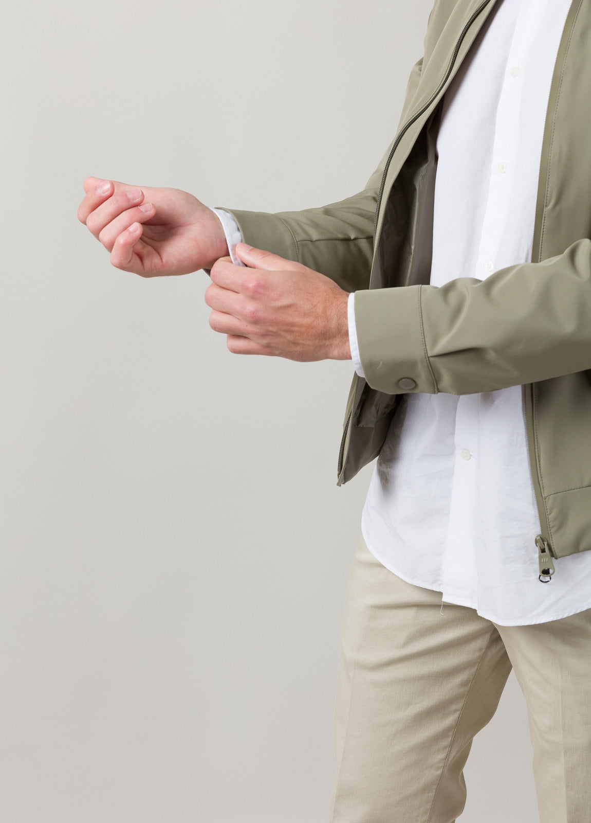 Chaqueta bomber kaki
