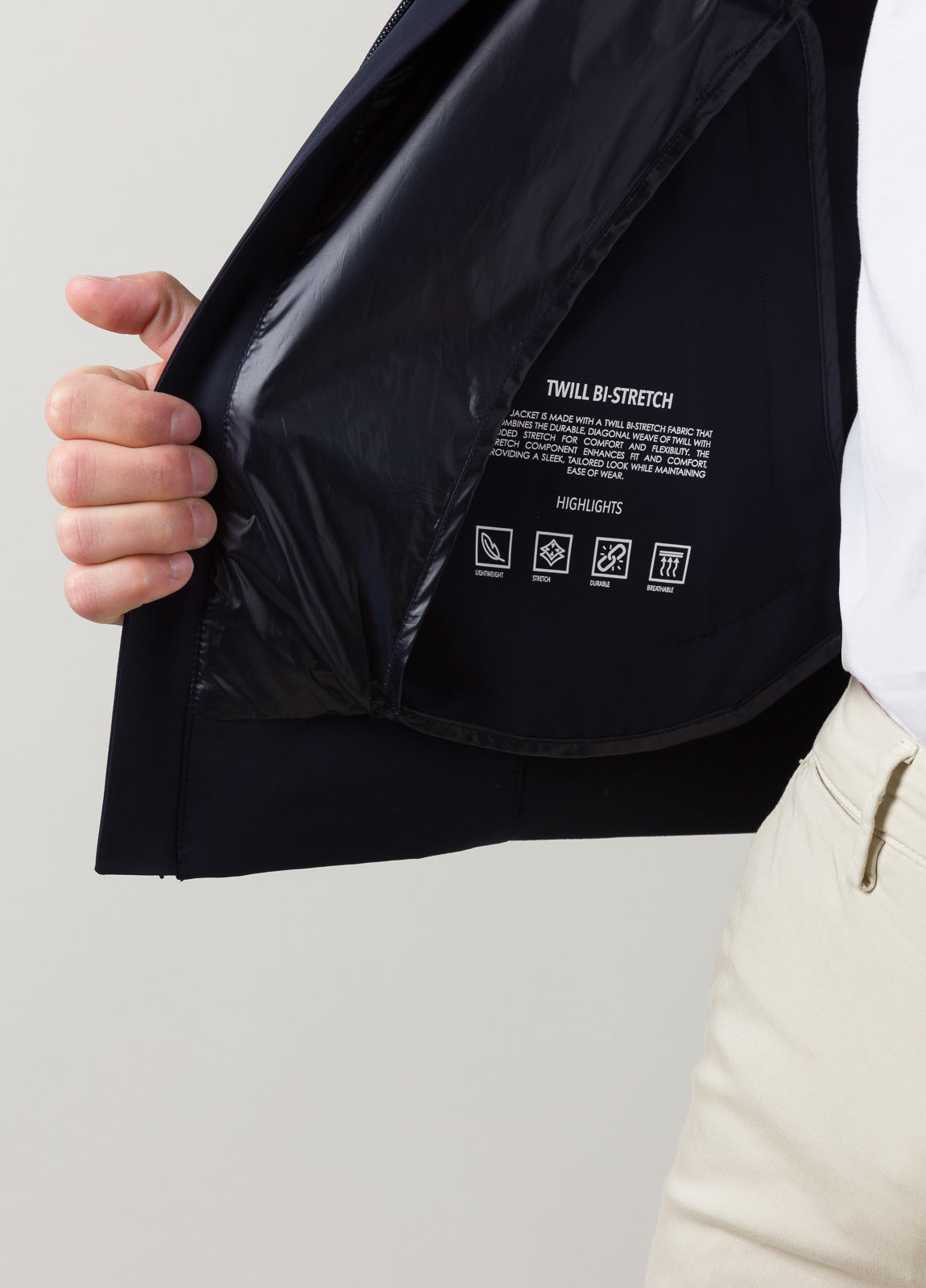 Chaqueta bomber marino