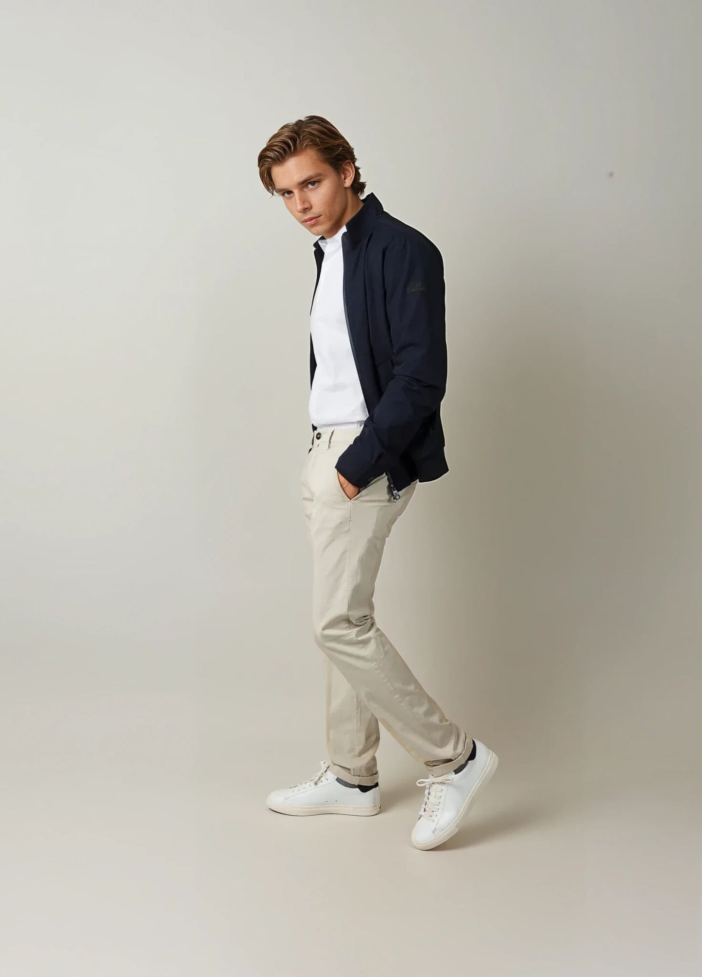 Chaqueta bomber marino