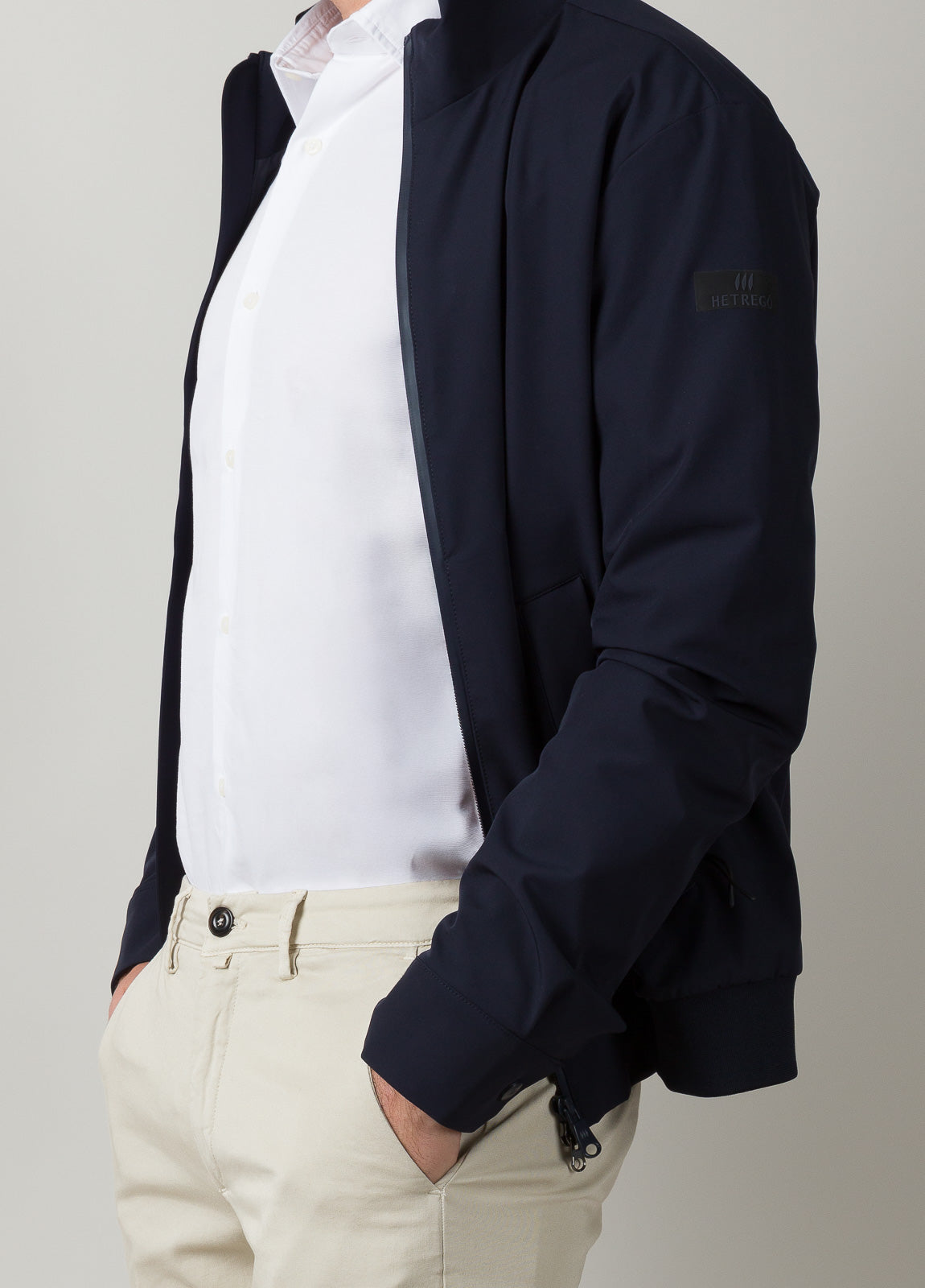 Chaqueta bomber marino