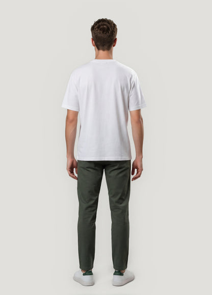 Green chino casual pants
